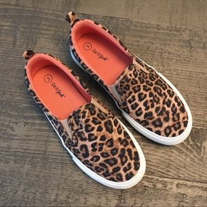 Girls’ Madison Leopard Print Slip-on Sneakers
